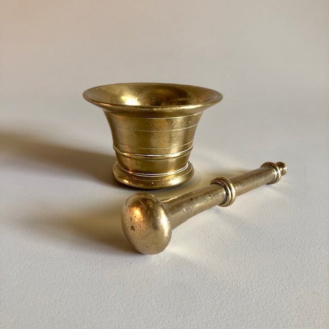 Solid Brass Mortar & Pestle