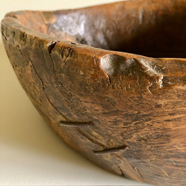 Chestnut Wood Primitive Bowl
