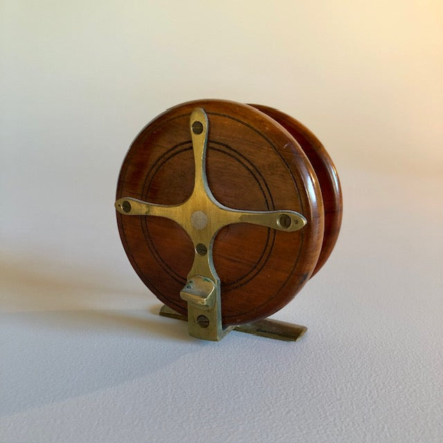 Early English Wooden Fishing Reel