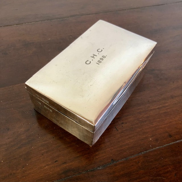Sterling Silver Box 1898