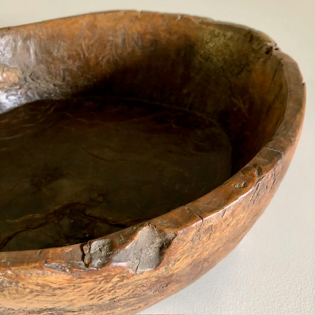 Chestnut Wood Primitive Bowl