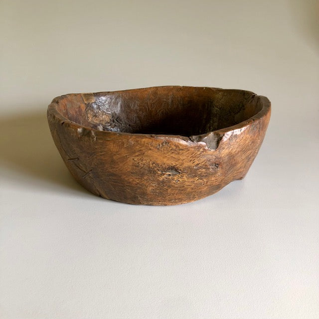 Chestnut Wood Primitive Bowl