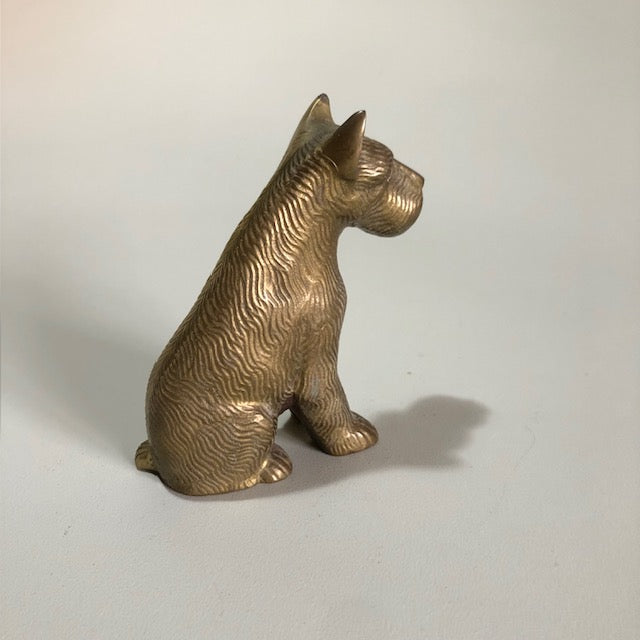 Sculpted Brass Dog