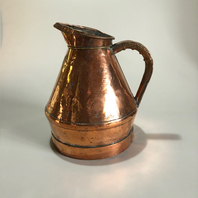 Extra Large Solid Copper Jug
